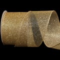 Fita Aramada de Natal 6cm x 9m Tela Ouro - Ref. 1740024-CN