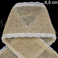 Fita de Juta Natural com Renda 10R80 - 10m