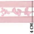 Fita Bebê Organza e Cetim Rosa RIB13 - 20m