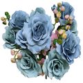 Galho com Flores Artificiais Ref. YS - 6 Cor:Azul