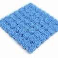 Flor em EVA com Tule 144 unidades Ref. 1505 - Azul
