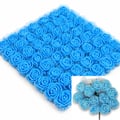 Flor em EVA com Tule 144 unidades Ref. 1505 - Azul