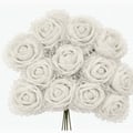 Flor em EVA com Tule 144 unidades Ref. 1505 - Branca