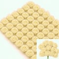 Flor em EVA com Tule 144 unidades Ref. 1505 - Creme