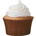 Forminha de Cupcake Lisa Marrom 7 x 5 x 4 cm - 45 unid.