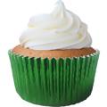 Forminha de Cupcake Metalizada Verde 7 x 5 x 4 cm - 50 unid.