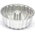 Forma de Bolo Mini Suíça Decorada Crespa em Alumínio - 9x4cm Cód. 6072