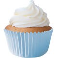 Forminha de Cupcake de Papel 5x2,5cm Nº 02 - 45 unid. - Diversas Cores Cor:Azul Bebê