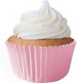 Forminha de Cupcake de Papel 5x2,5cm Nº 02 - 45 unid. - Diversas Cores Cor:Rosa Bebê