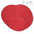 Forma Silicone Coração Para Cupcake 6 unid. - Ref. WX14323