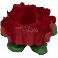 Forminha de Doce Rosa Maior em Papel Manteiga - 30 unid. - Vermelho