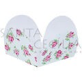 Forminha de Papel para Doces 4 Pétalas Floral Branco - 50un