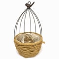 Gaiola Aramada Oval com Sisal 27cm Ref. QX24132 S/2C