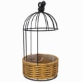 Gaiola Aramada Redonda com Sisal 34cm Ref. QX24133 S/2B