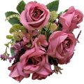 Galho com Rosas Artificiais 7 Ramos Ref. HC2661 Cores:Rosa