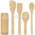 Conjunto de Colheres em Bambu 4 unid. Ref.GLP0345