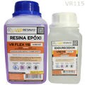 Resina Epoxi 500 Kg Baixa Viscosidade VR Flex 115 - Endurecedor VRE115 - 0,250 Kg