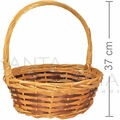 Cesta de Fibra Natural Redonda Ref. W6-2 - kit com 3 unidades