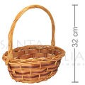 Cesta de Fibra Rattan Oval Ref. 13-53  - kit com 3 unidades