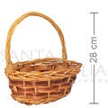 Cesta de Fibra Rattan Oval Ref. 13-53  - kit com 3 unidades