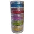 Kit Tinta Facial Glitter 5 Potes com 4 gramas Modelo:CI | PK | LI | VL | DO