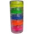 Kit Tinta Facial Neon 5 Potes com 4 gramas Ref. 0505