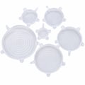 Conjunto 6 Tampas Veda Tudo de Silicone com Tamanhos Diferentes