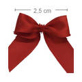 Laço de Cetim 2,5cm - 50 unidades - Vermelho