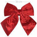 Laço de Veludo Vermelho 33 x 37 cm - Ref. 6398-B35