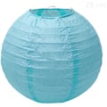 Lanterna Redonda de Papel 25 cm Cores:Azul Claro