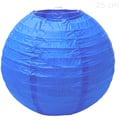 Lanterna Redonda de Papel 25 cm Cores:Azul Royal