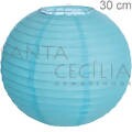 Lanterna Redonda 30 cm - Azul