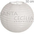 Lanterna Redonda 30 cm - Branco