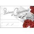 Cartão de Lembrancinha 100 unid. - Casamento Flores Vermelhas LE-130