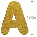 Letras em EVA Ouro com Glitter 