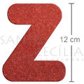 Letra em EVA Vermelho com Glitter - Z