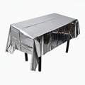 Toalha de Mesa Metalizada 1,37m x 1,83m Cores:Prata