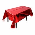 Toalha de Mesa Metalizada 1,37m x 1,83m Cores:Vermelho