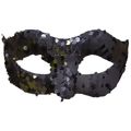 Máscara de Carnaval Paetê Ref. XK - 01 Cores:Preto