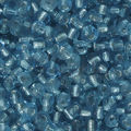 Miçangas 2mm - 30 ml. Azul Claro Transparente