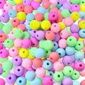 Miçangas de Bolinhas - Diversas Miçangas de Bolinha:Colorida Leitosa 8mm