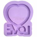 Molde de Silicone para Resina 5 x 6,3 cm - Coração Love Ref. 249 