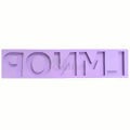 Molde de Silicone para Resina 4,5 x 5 cm - Alfabeto Ref. 33 