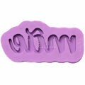 Molde de Silicone para Resina 6 x 2,3cm - Mãe 