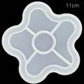 Molde de Silicone para Resina Porta Copos - Flor - Ref. SM021
