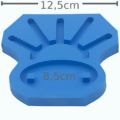 Molde de Silicone para Resina 0061 Porta Anel Sol