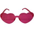 Óculos para Festa Transparente Heart Ref. 9554 Cores:Rosa