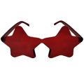 Óculos para Festa Transparente Star Ref. 9363 Cores:Vermelho
