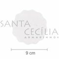 Organza 9cm Branca c/ 50 unidades