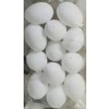 Ovos de Plástico Páscoa 6cm Branco - 12 unid.
